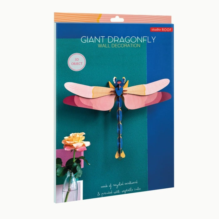 3D Bug Wall Decor - Pink Dragonfly