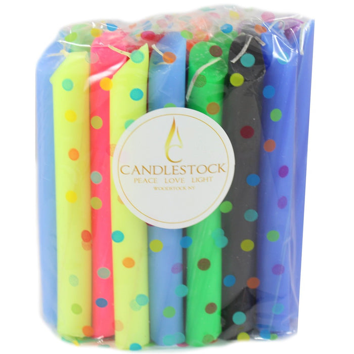 Assorted Colors Drip Candles 25 Pack - Candlestock.com