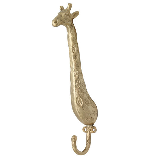 Brass Gloria Giraffe Wall Hook