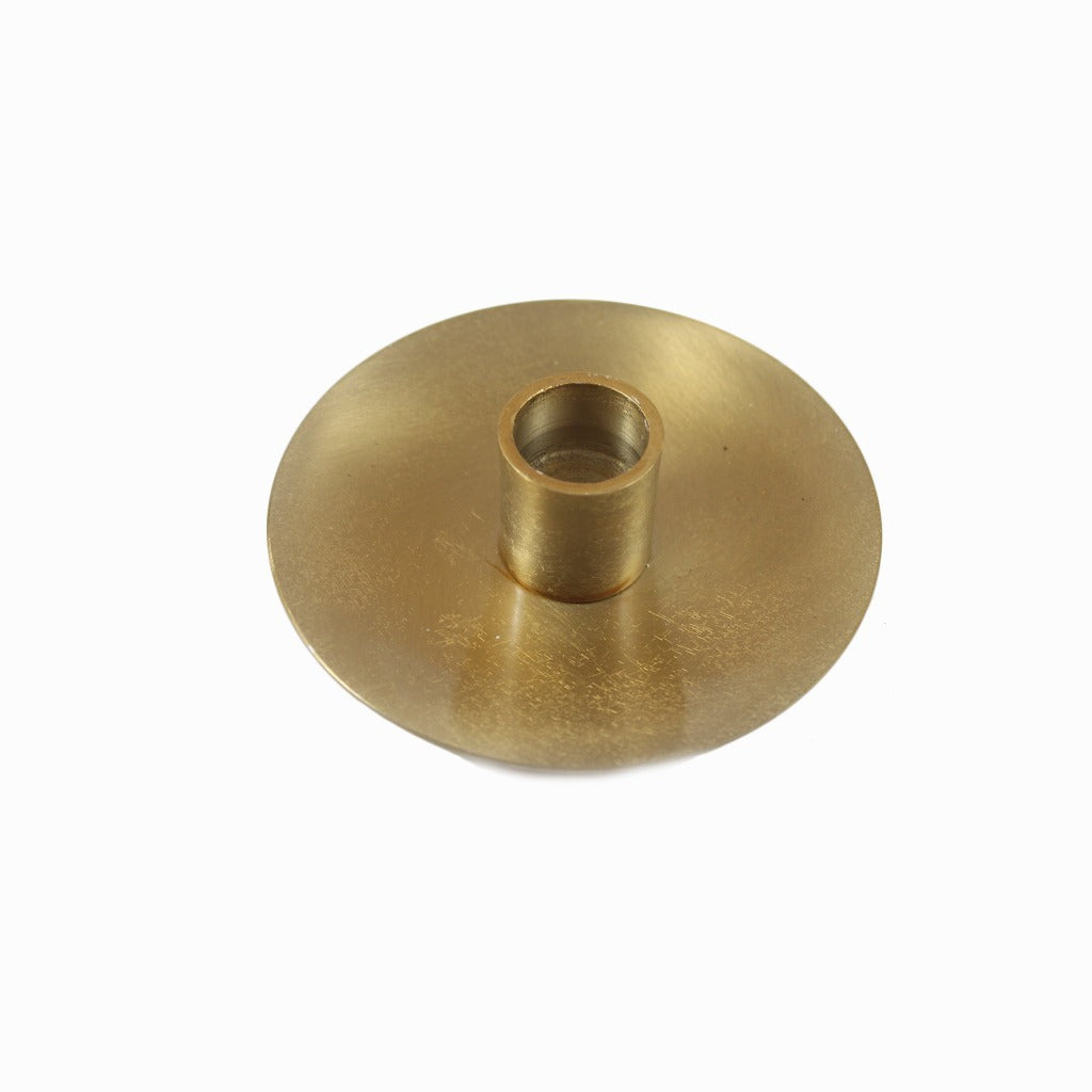 Sale item. Sale on candlestick holders. Simplicity Gold Metal Taper Candle Holder - Candlestock.com