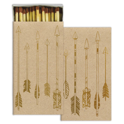 Gold Metallic Arrows Decorative Matches