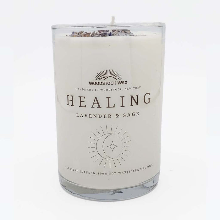 Healing Scented Jar Candle - Lavender and Sage