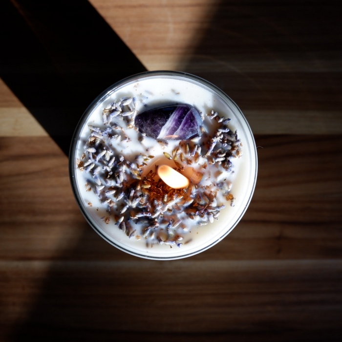 Healing Scented Jar Candle - Lavender and Sage