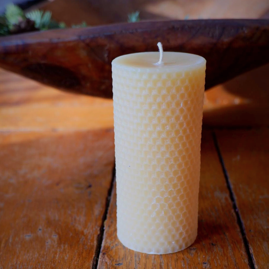 100% Beeswax Candles  Beeswax Pillar Candles For Sale – Ames Farm