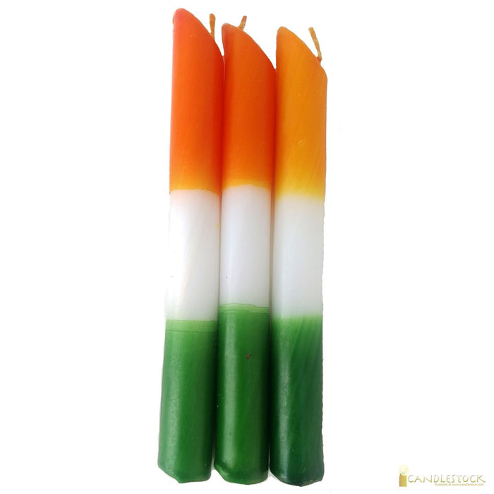 Irish Flag Drip Candle 25 Pack - Candlestock.com