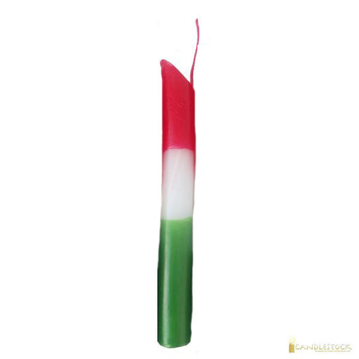 Italian Flag Drip Candle - Candlestock.com