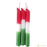 Italian Flag Drip Candle 75 Pack - Candlestock.com