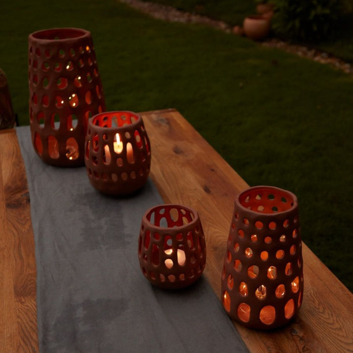 Alameda Terracotta Candle Lantern