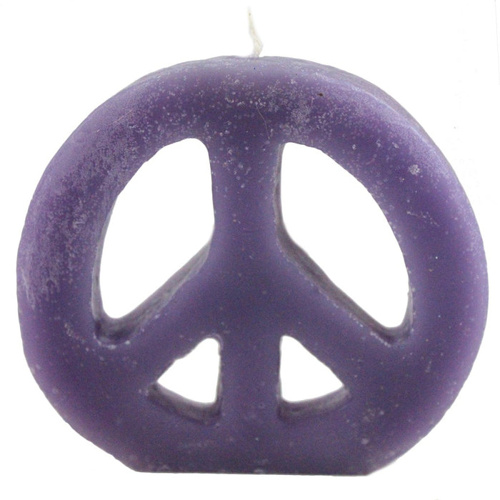 Colorful Peace Sign Candle - Candlestock.com