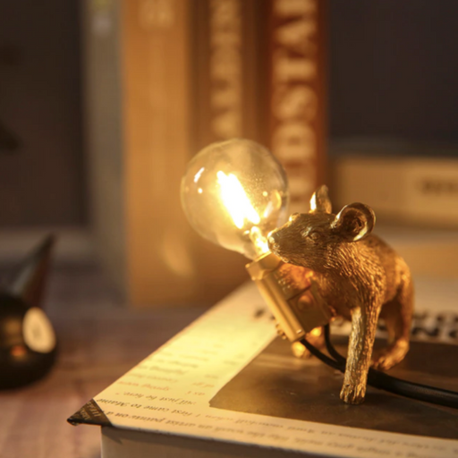 Gold Mouse Night Light