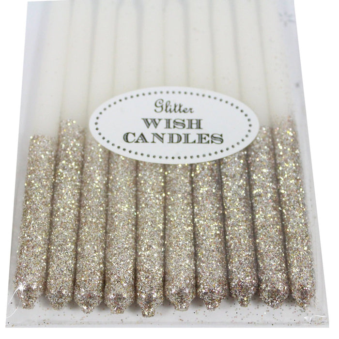 Metallic Glitter Birthday Candles - Candlestock.com