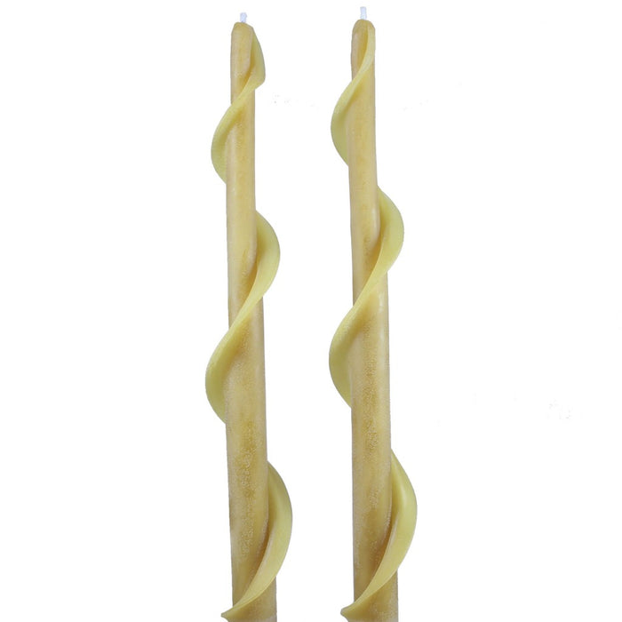 Beeswax Single Spiral Taper Candle
