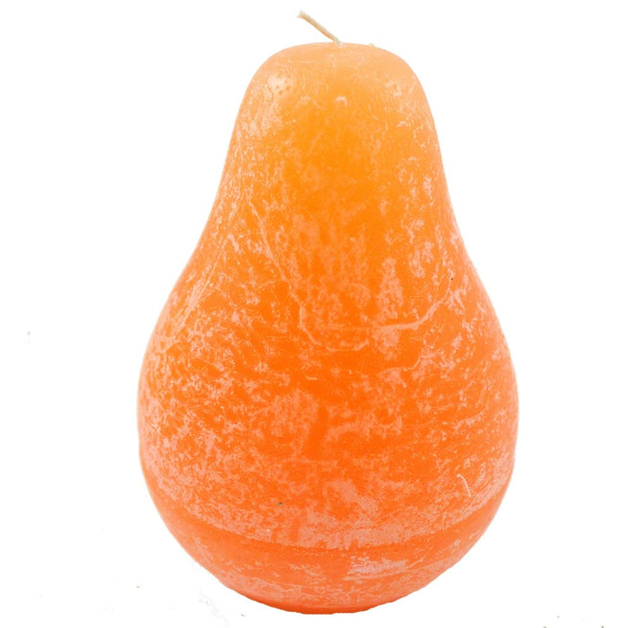 Orange 5 Inch Tall Pear Candle - Kitchen Candles - Candlestock.com