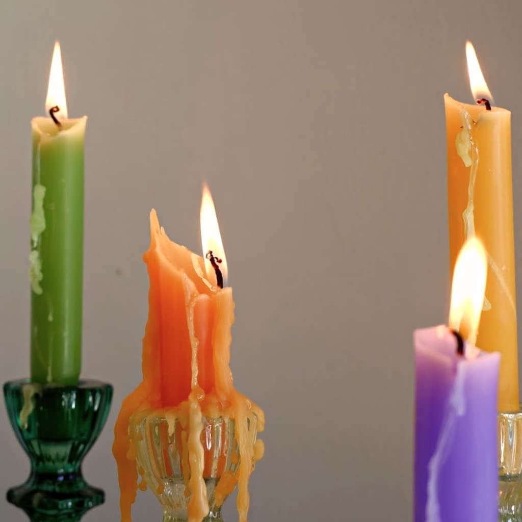 Candlestock Tropfkerzen – 6er Pack Rote Drip Candles Für Weinflaschen, Hippie-Deko, Stimmungsvolle Beleuchtung