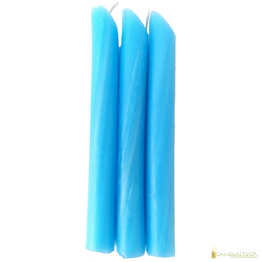 Pastel Blue Drip Candle 10 Pack - Candlestock.com