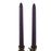 Beeswax Rounded Top Taper Candle Pair Plum Purple - Candlestock.com