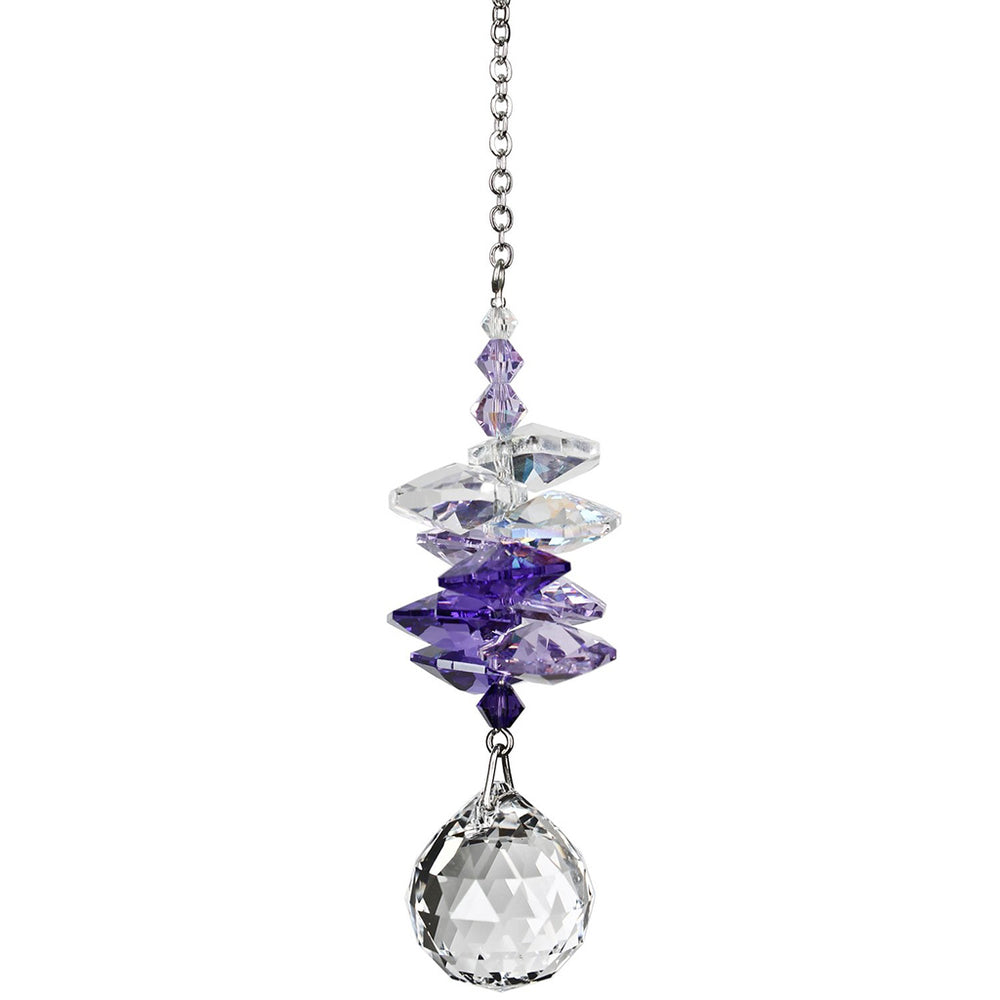 Purple Crystal Ball Cascade Suncatcher