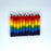 Rainbow Chime Spell Candle - 1/2 inch Taper Candle