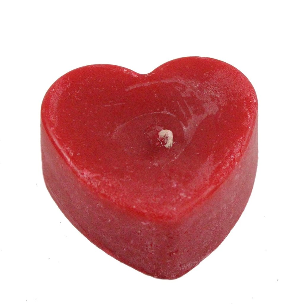MINI RED HEART CANDLES