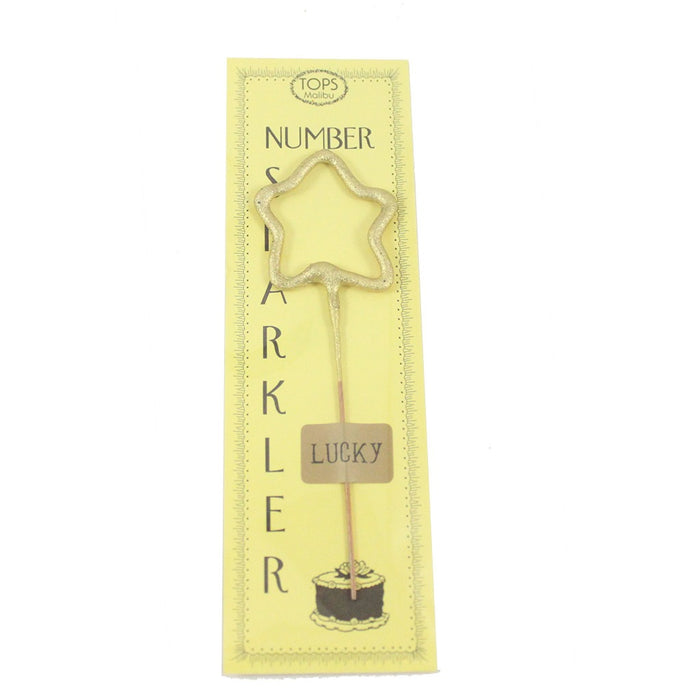 Gold Number Celebration Sparklers - 4 inches - Candlestock.com