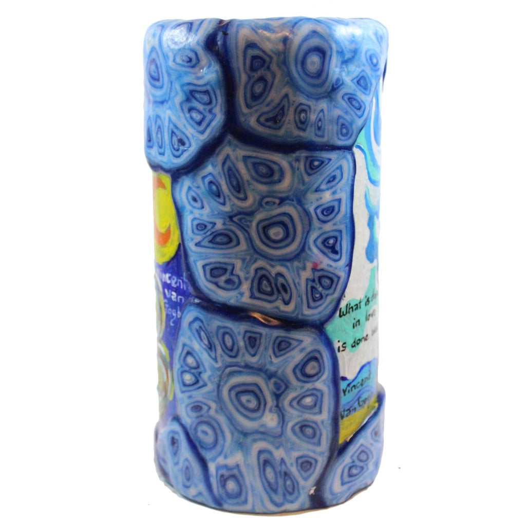 Double Quote Pillar Candle - Vincent Van Gogh - Candlestock.com