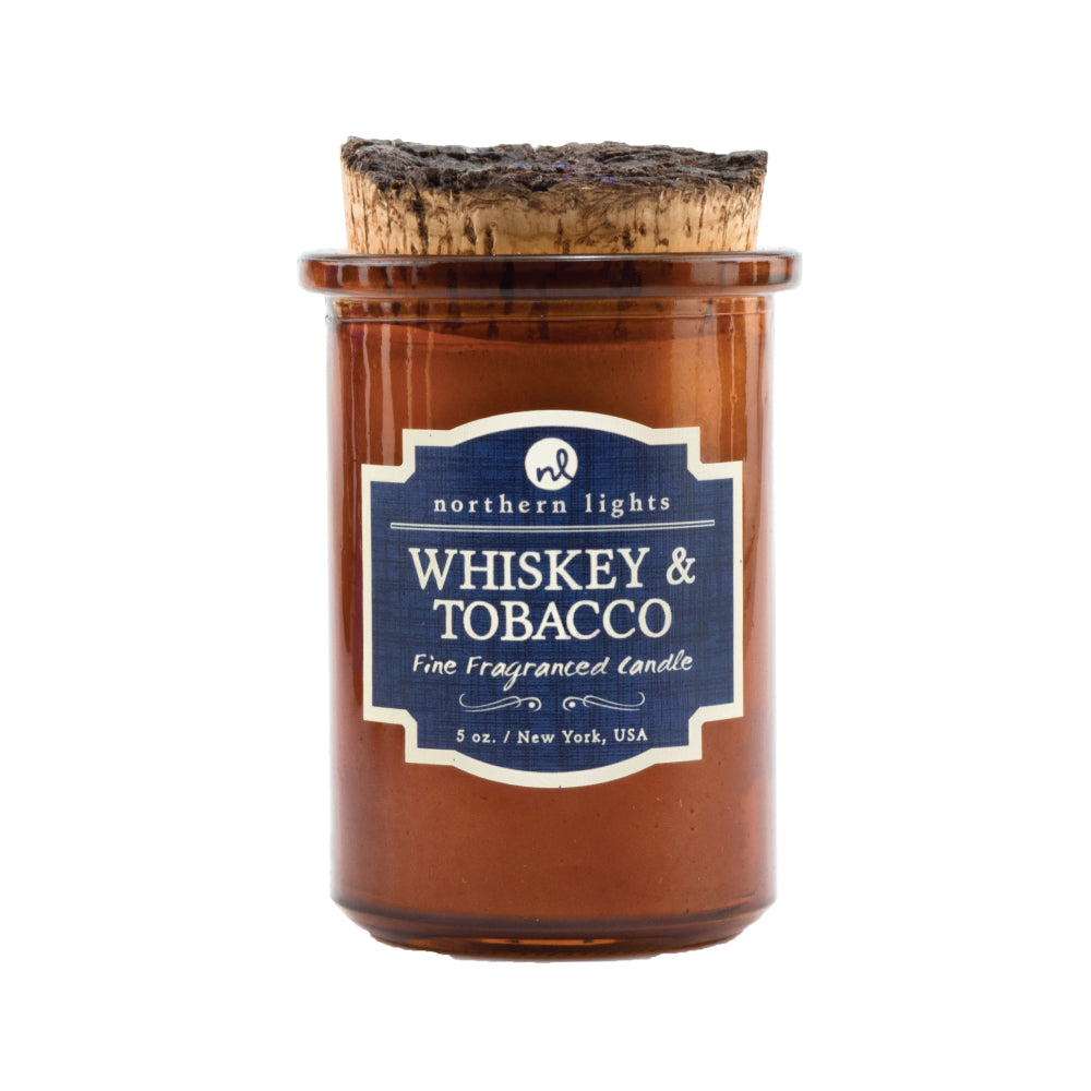 Whiskey Lover Gift - Whiskey & Tobacco Scented Candle - Candlestock.com