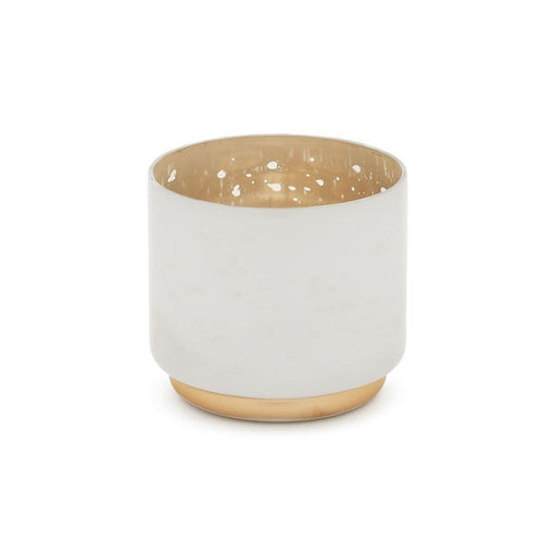White Mercury Glass Tea Light Candle Holder