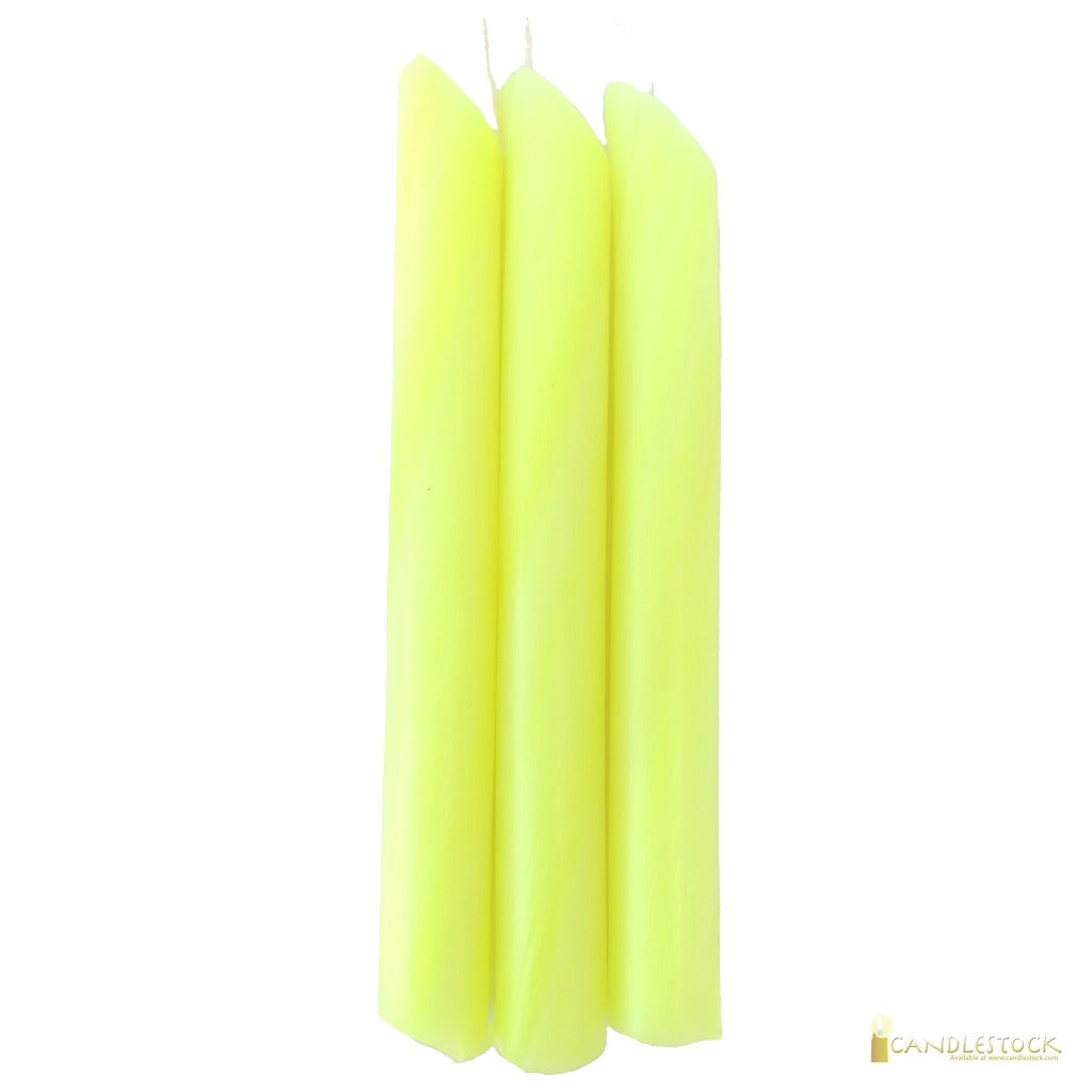 Yellow Drip Candle 10 Pack - Candlestock.com