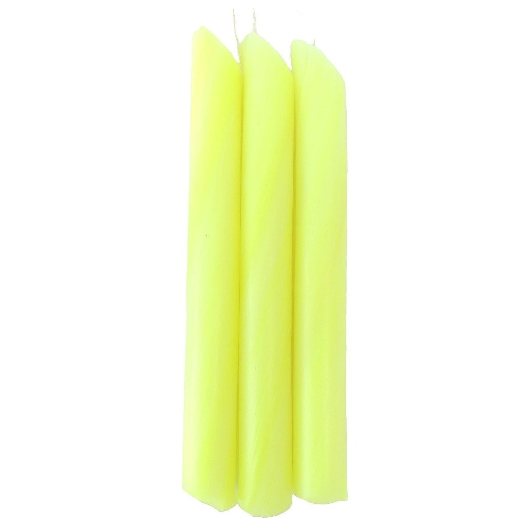 Yellow Drip Candle 75 Pack - Candlestock.com