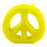 Colorful Peace Sign Candle